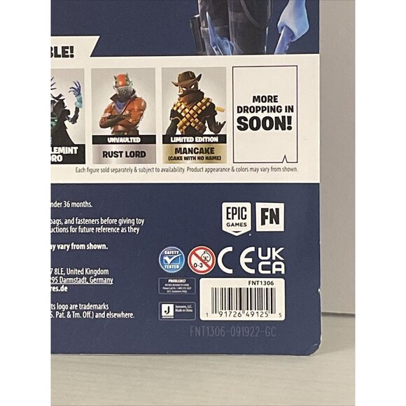 Fortnite Icebound Midas Black Ice Legends Figure Series 1 Number 258 NEW TARGET - Picture 10 of 11